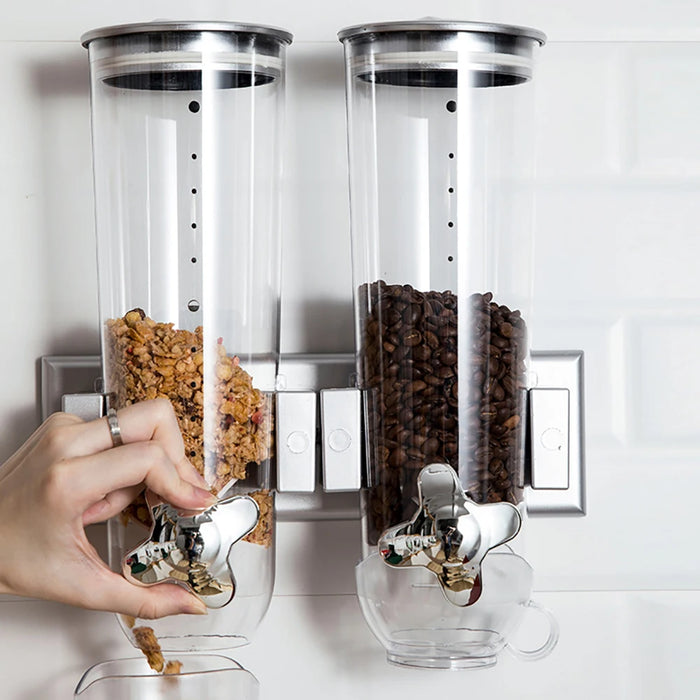 StoveMate Wall Mount Double Cereal Dispenser